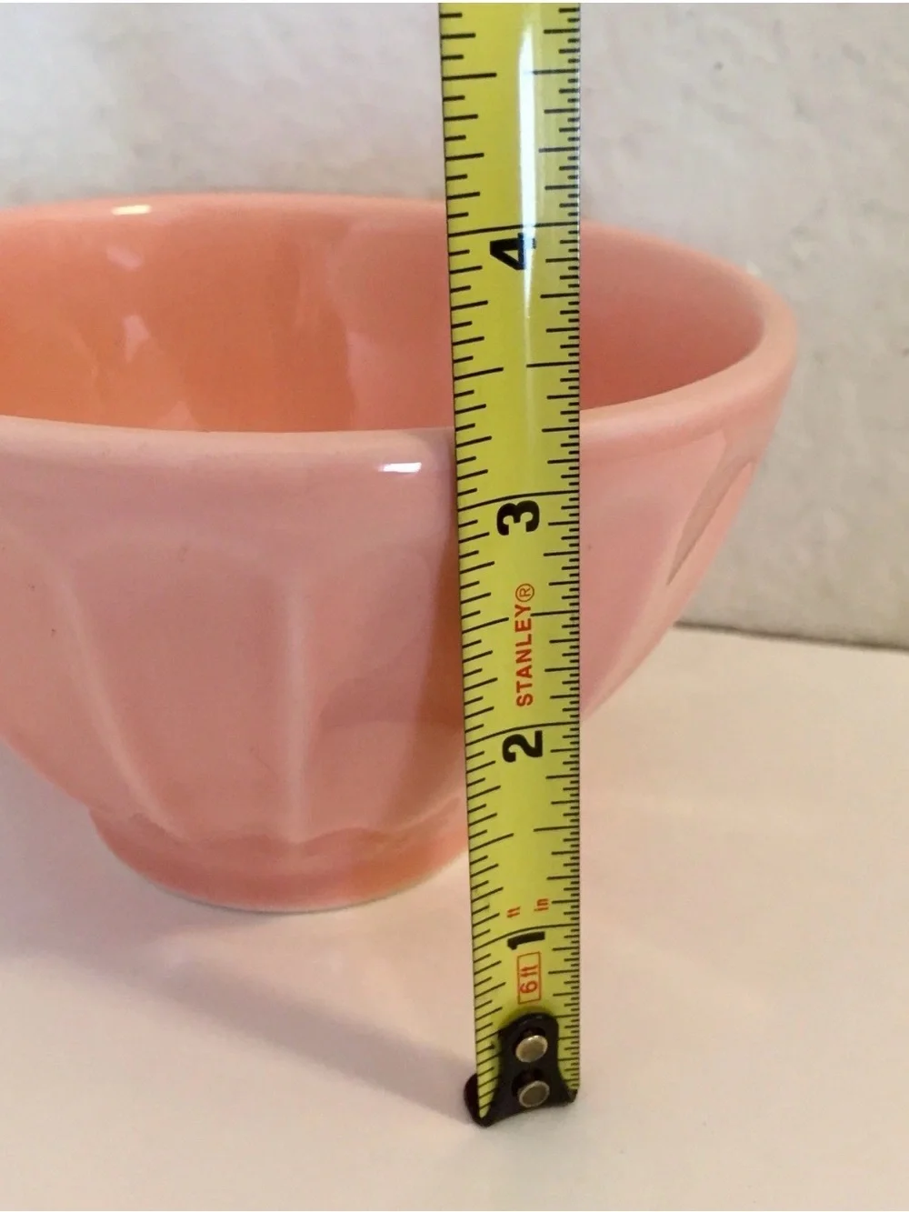 Pink Ceramic Cup - Scalloped Design